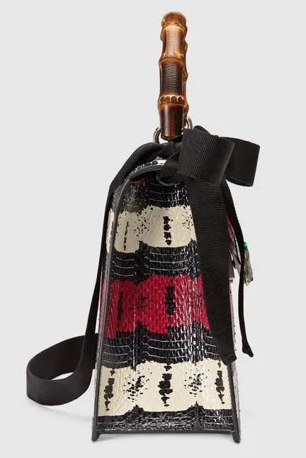 'Lilith' Snakeskin Top Handle Bag