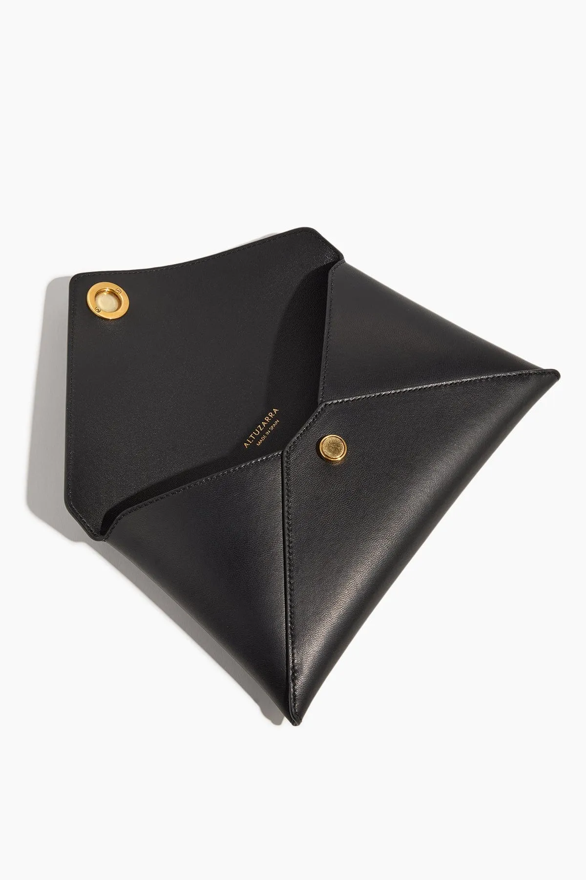 Medallion Envelope Clutch in Black