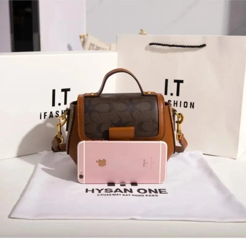 Minimalist Contrasting Colors Designer's Shoulder Bag