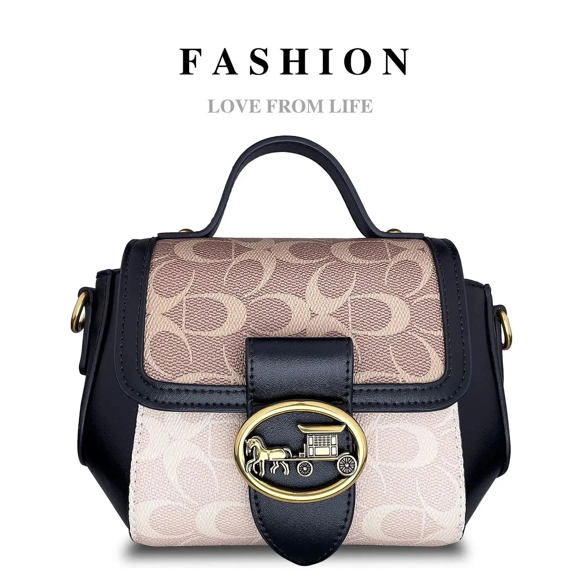 Minimalist Contrasting Colors Designer's Shoulder Bag