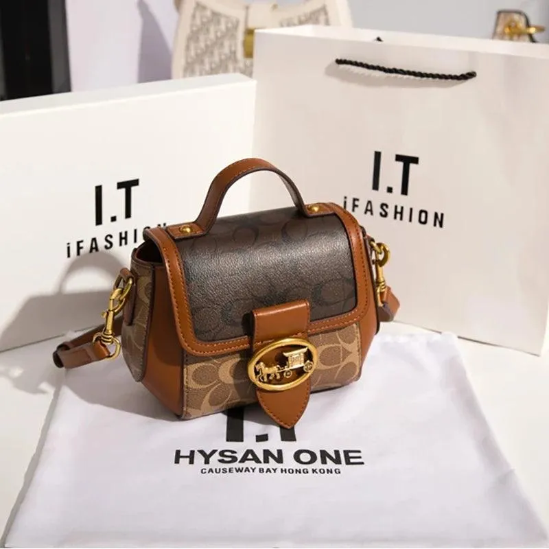 Minimalist Contrasting Colors Designer's Shoulder Bag