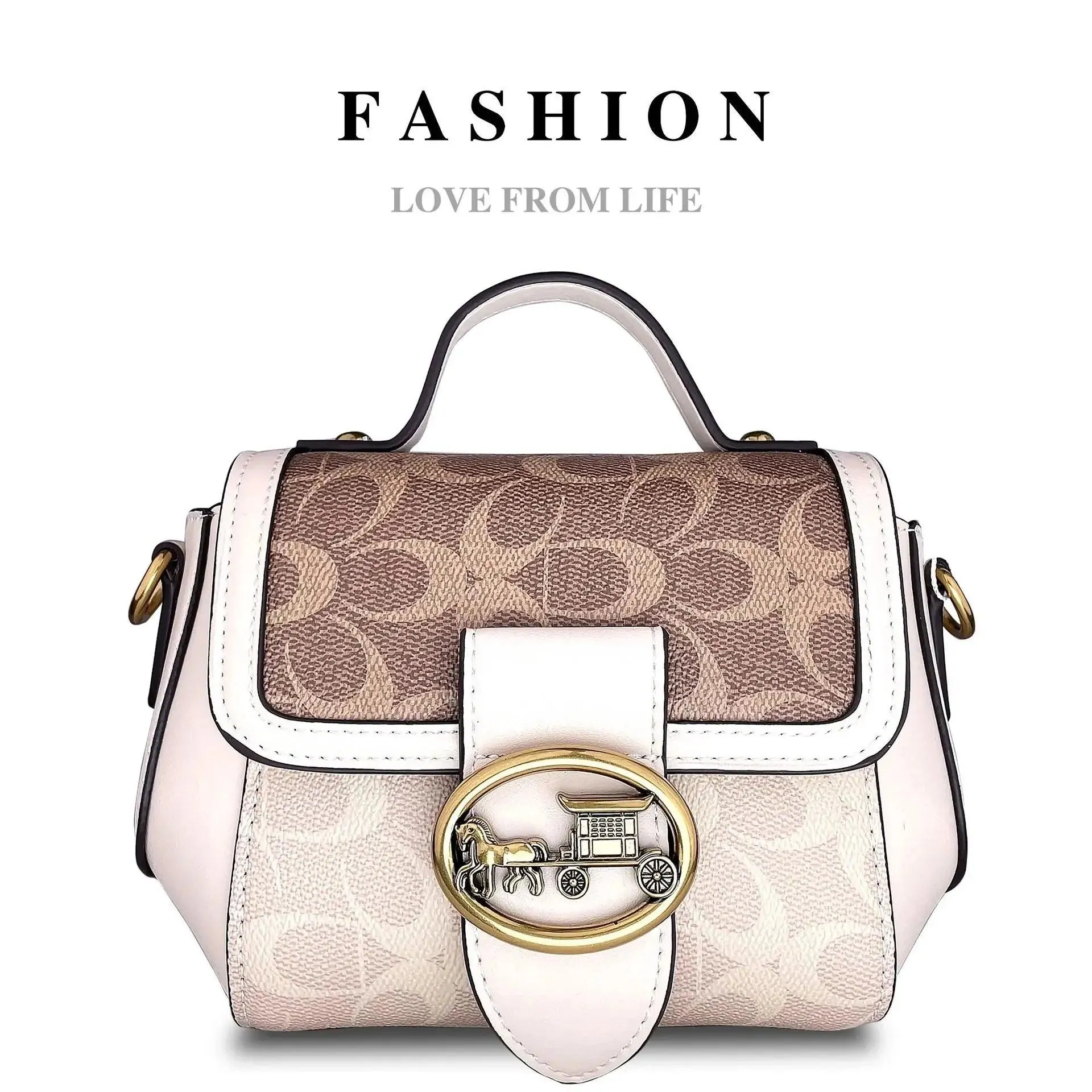 Minimalist Contrasting Colors Designer's Shoulder Bag