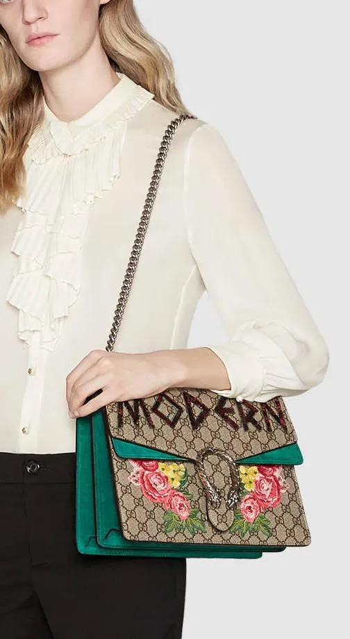 'Modern' Dionysus embroidered Shoulder Bag