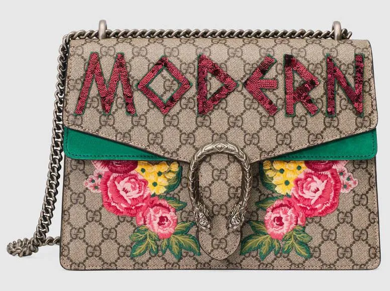 'Modern' Dionysus embroidered Shoulder Bag
