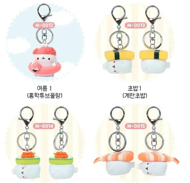Molang Figure Keyring Bag Charm