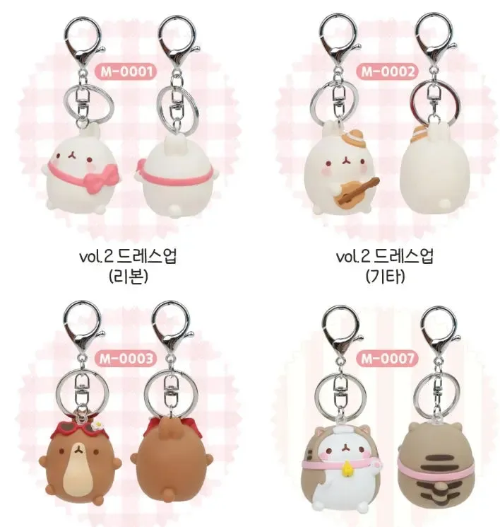 Molang Figure Keyring Bag Charm