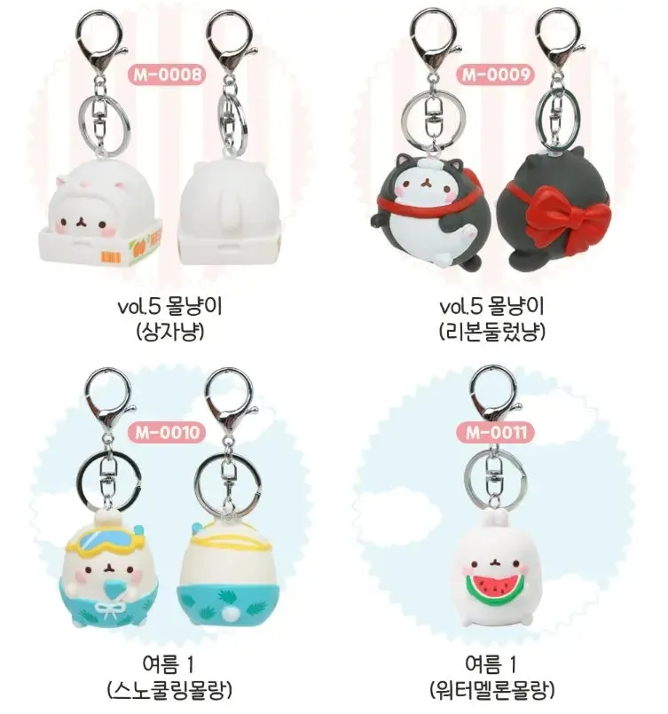 Molang Figure Keyring Bag Charm