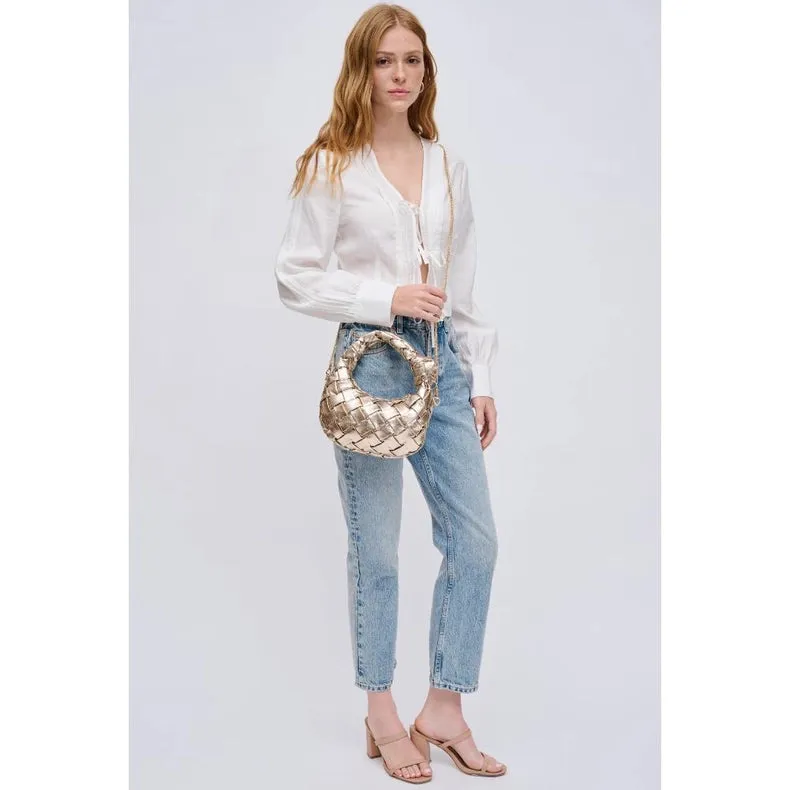 Nadia Woven Crossbody Gold