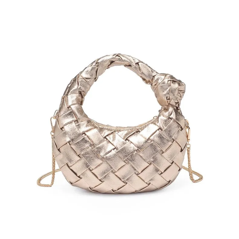 Nadia Woven Crossbody Gold