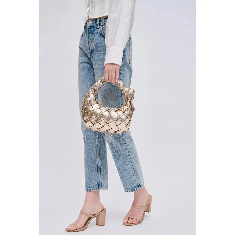 Nadia Woven Crossbody Gold