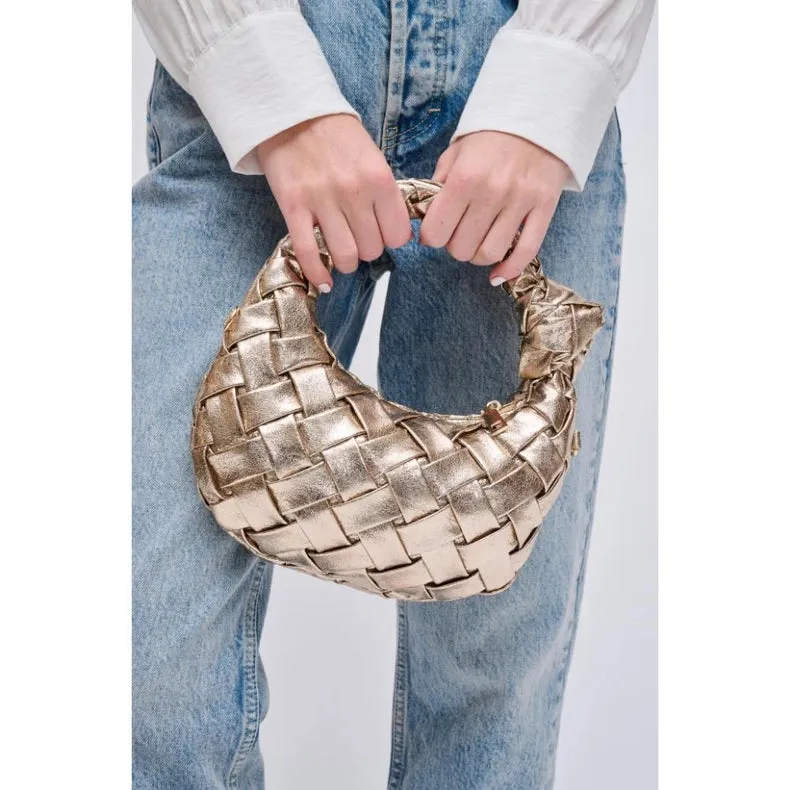 Nadia Woven Crossbody Gold