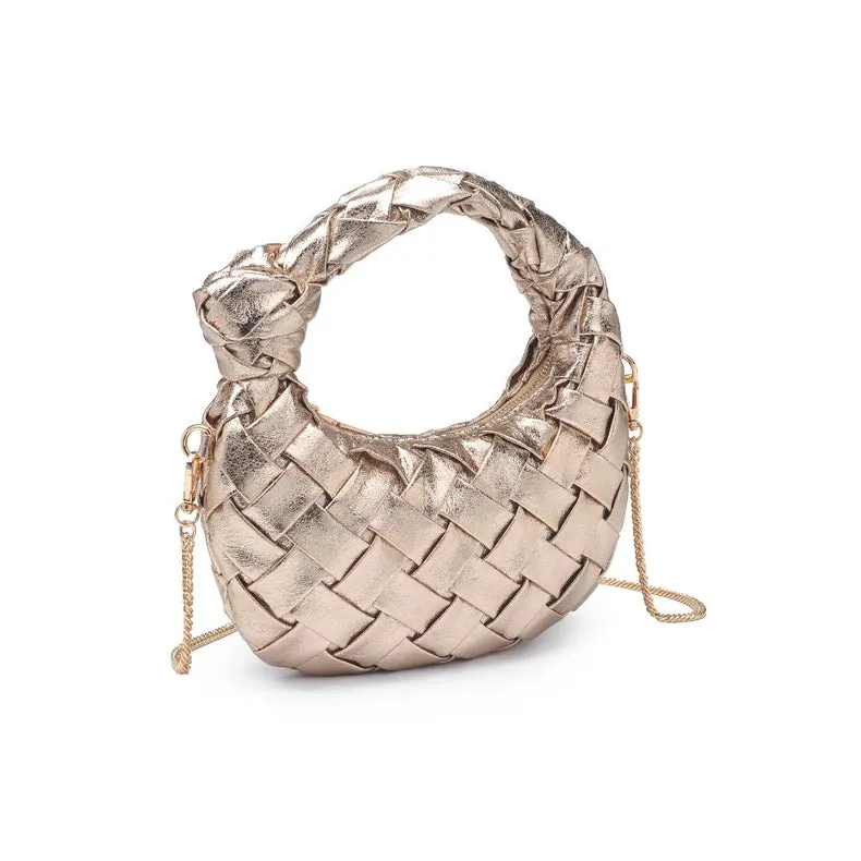 Nadia Woven Crossbody Gold