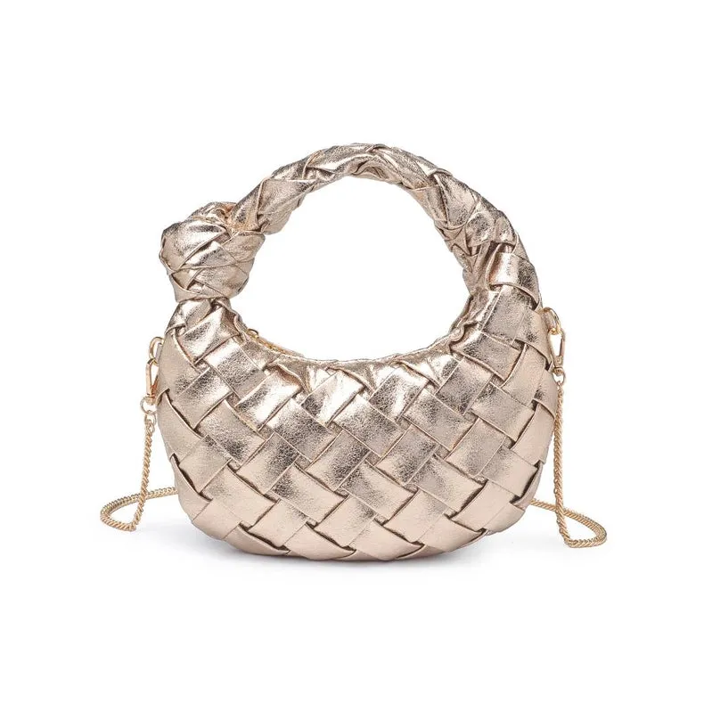 Nadia Woven Crossbody Gold