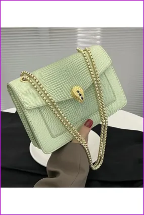 New Fashion Snake Pattern Chain Ladies Shoulder Bags