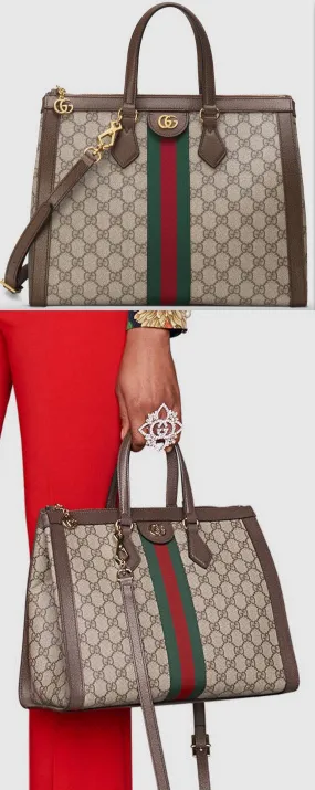 Ophidia GG Web Medium Top-Handle Bag