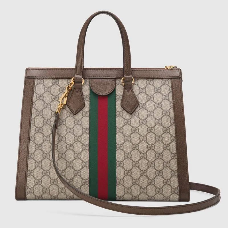 Ophidia GG Web Medium Top-Handle Bag