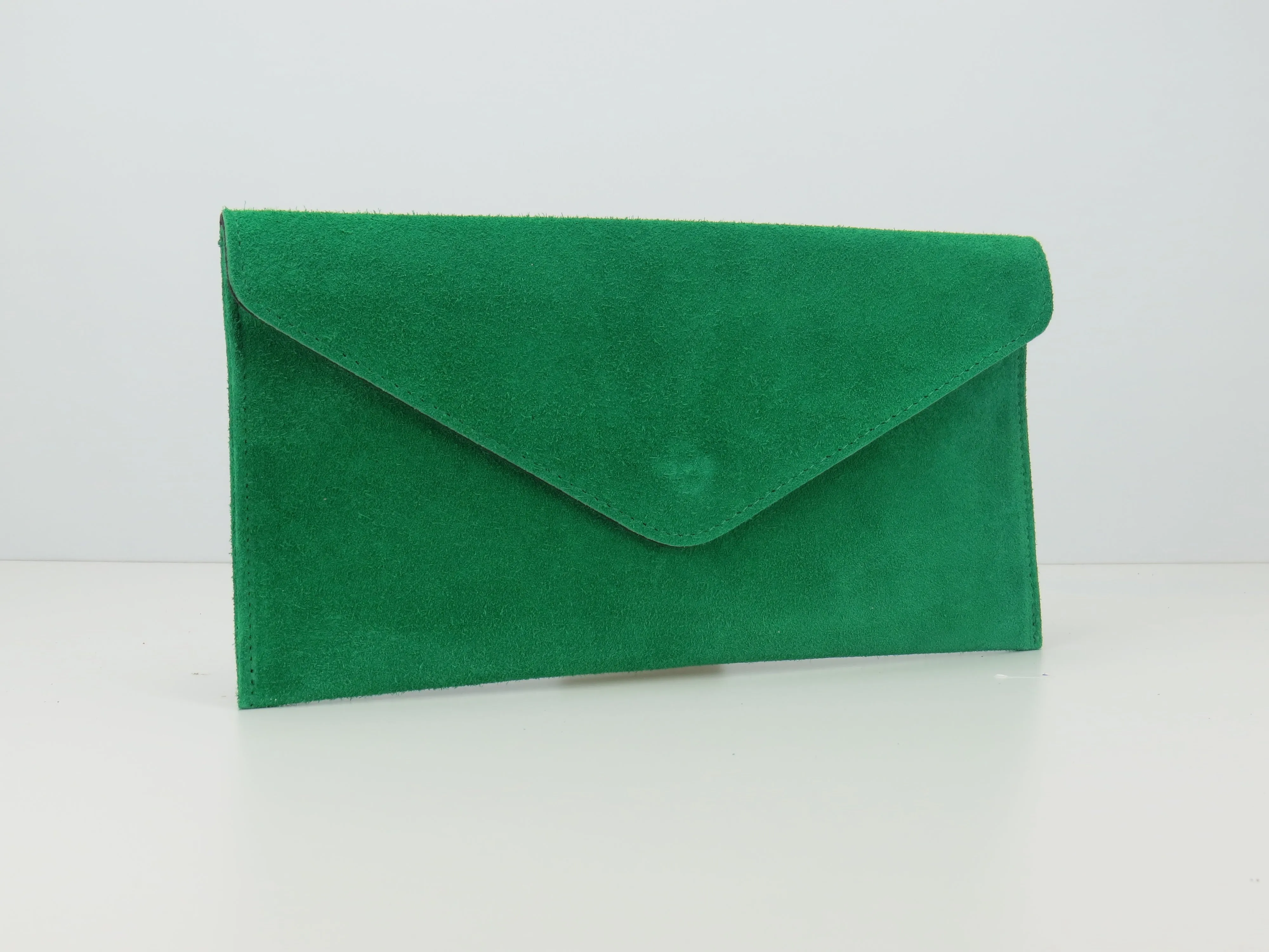 Parrot Green envelope clutch bag