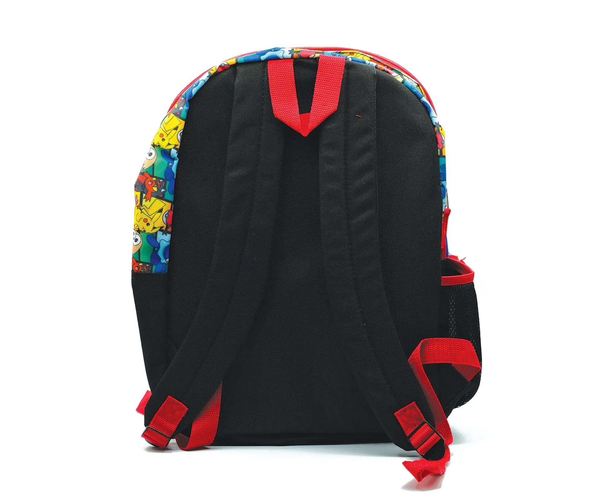 Pokemon Characters 5 Piece 16 Inch Backpack | 2x Cases | Bottle | Zip Pull