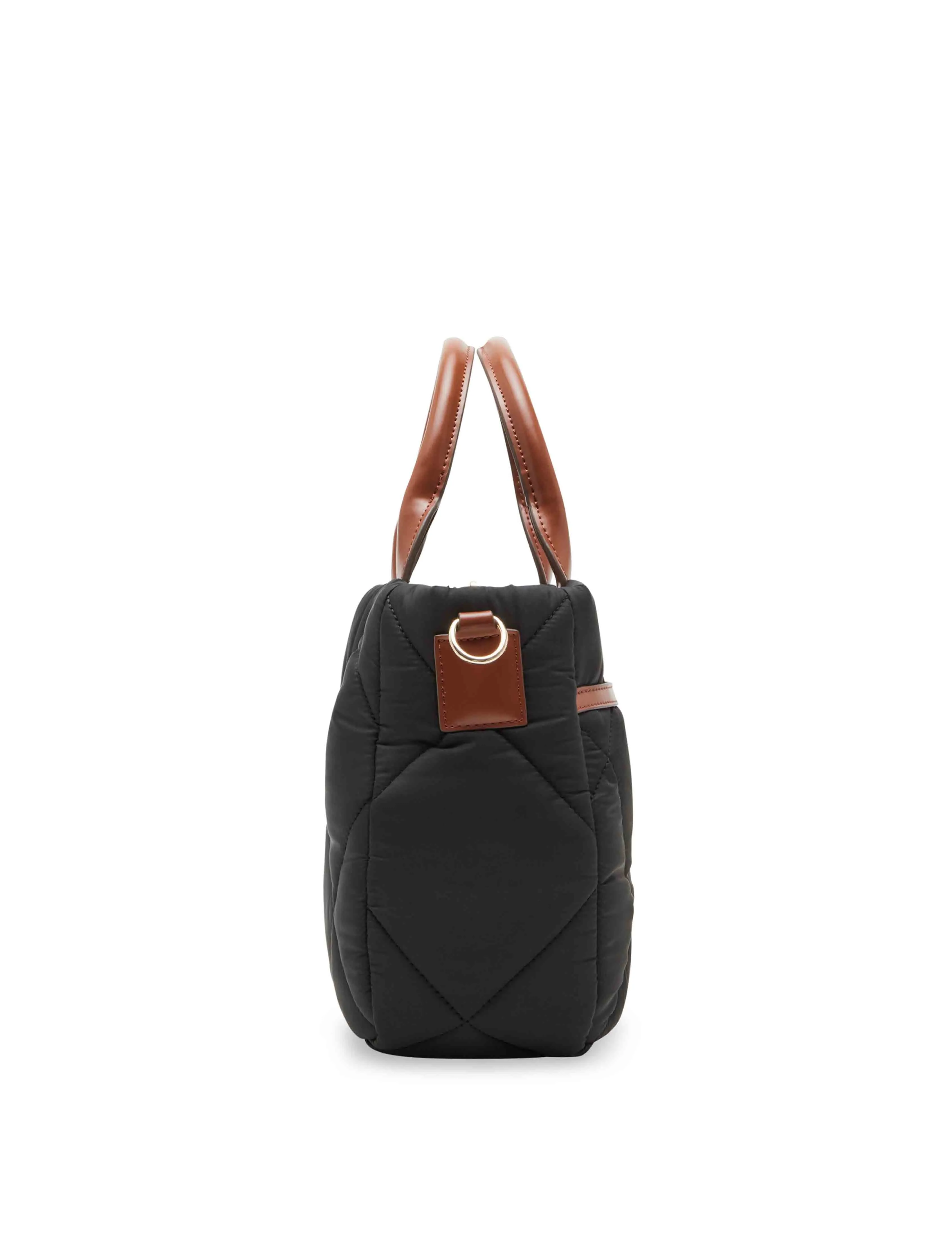 Quilted Nylon Satchel and Pouch