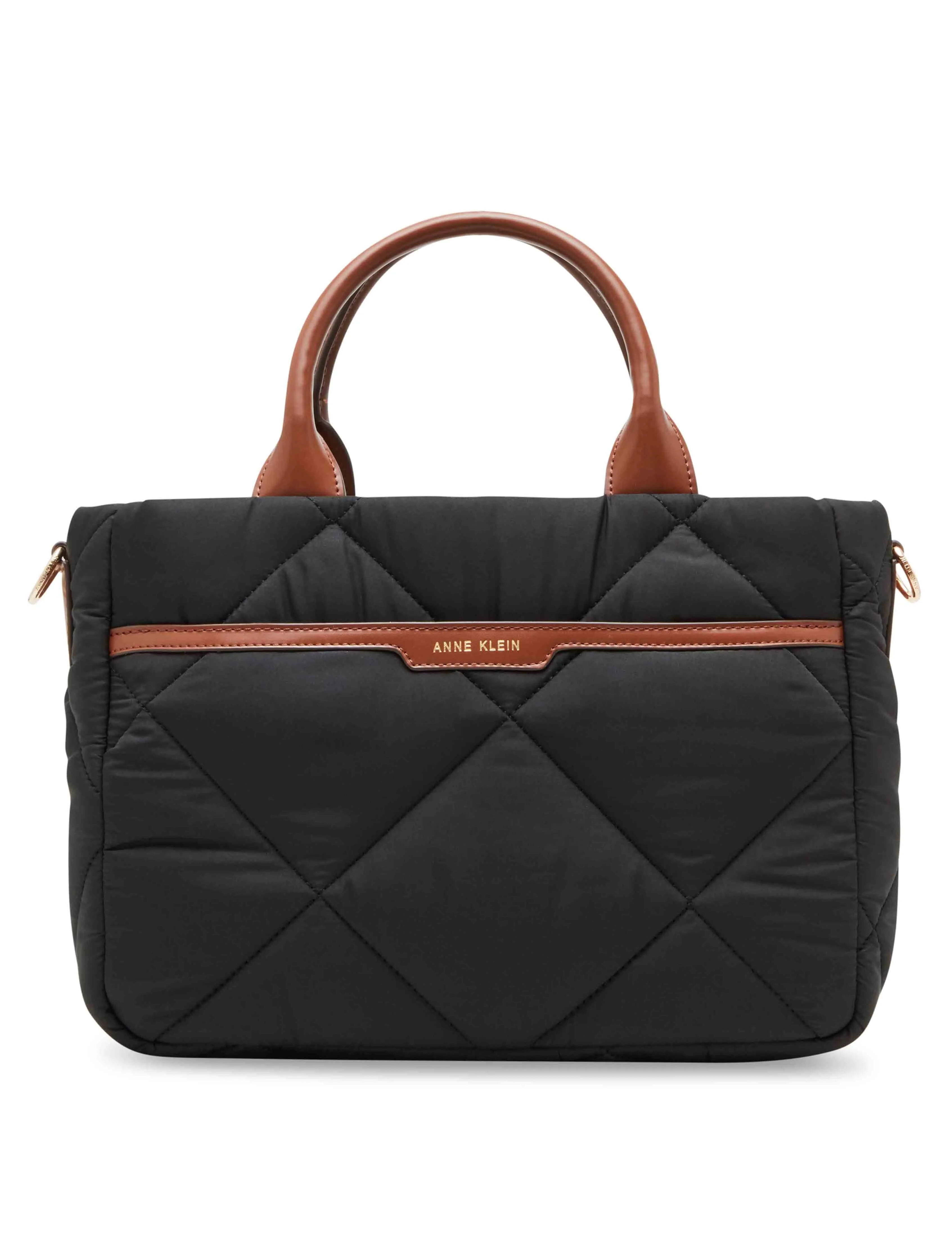 Quilted Nylon Satchel and Pouch