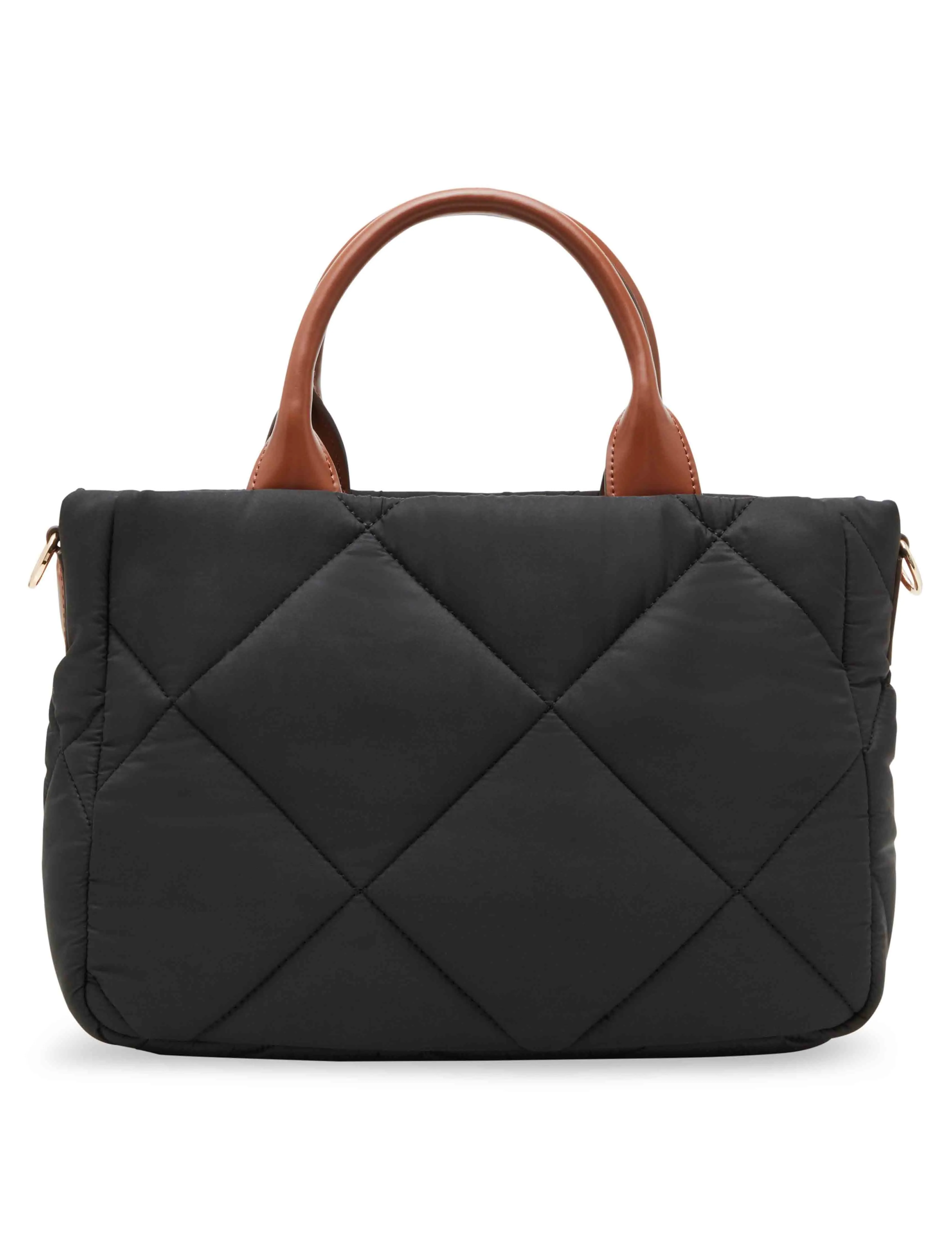 Quilted Nylon Satchel and Pouch