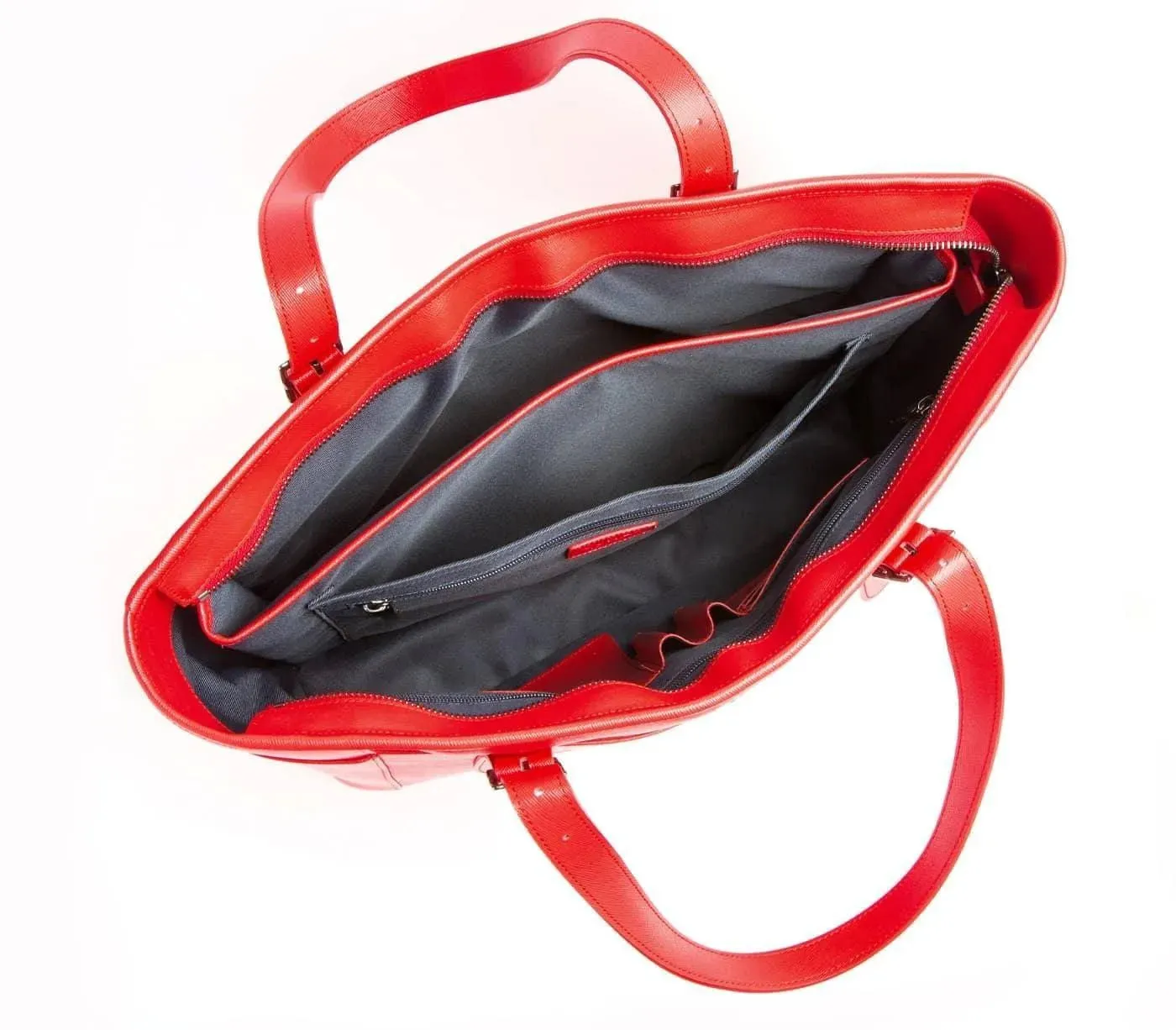 Red Vegan Leather Laptop Bag