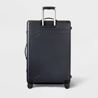 Signature Hardside Trunk Large Checked Spinner Suitcase Black - Open Story