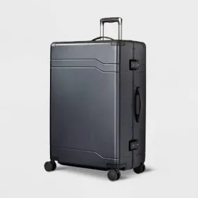 Signature Hardside Trunk Large Checked Spinner Suitcase Black - Open Story