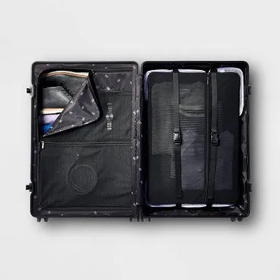 Signature Hardside Trunk Large Checked Spinner Suitcase Black - Open Story