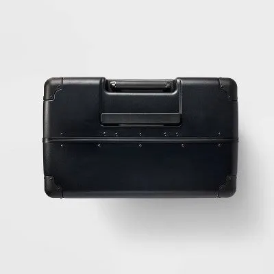 Signature Hardside Trunk Large Checked Spinner Suitcase Black - Open Story