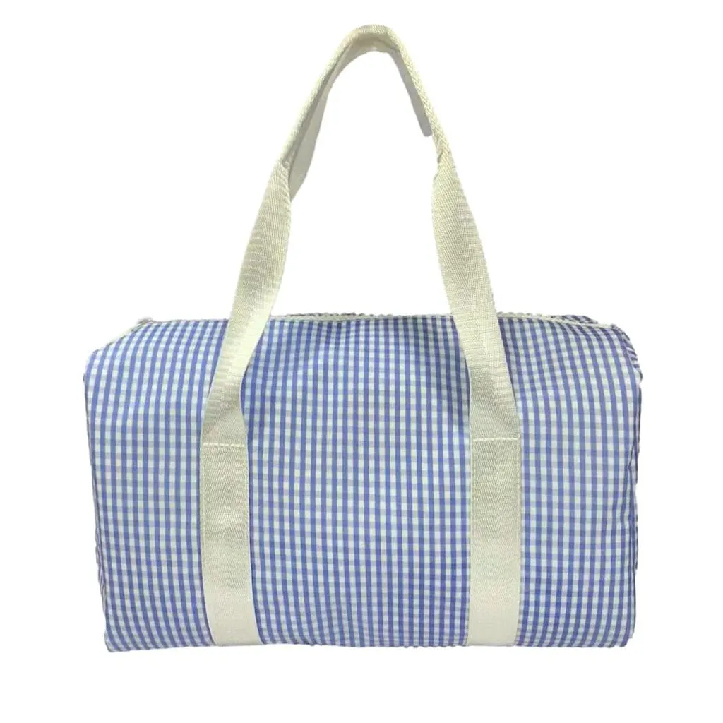 Sky Gingham Mini Packer Duffle