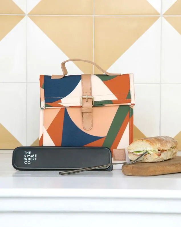 The Somewhere Co Hunter Lunch Satchel w/ Shoulder Strap