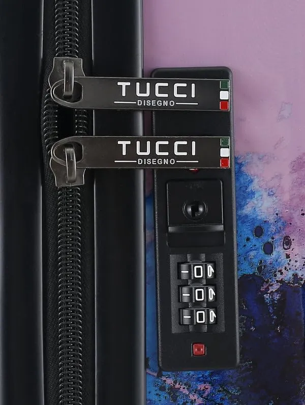 TUCCI Italy Exotic Hamsa Carry on Hardside Suitcase