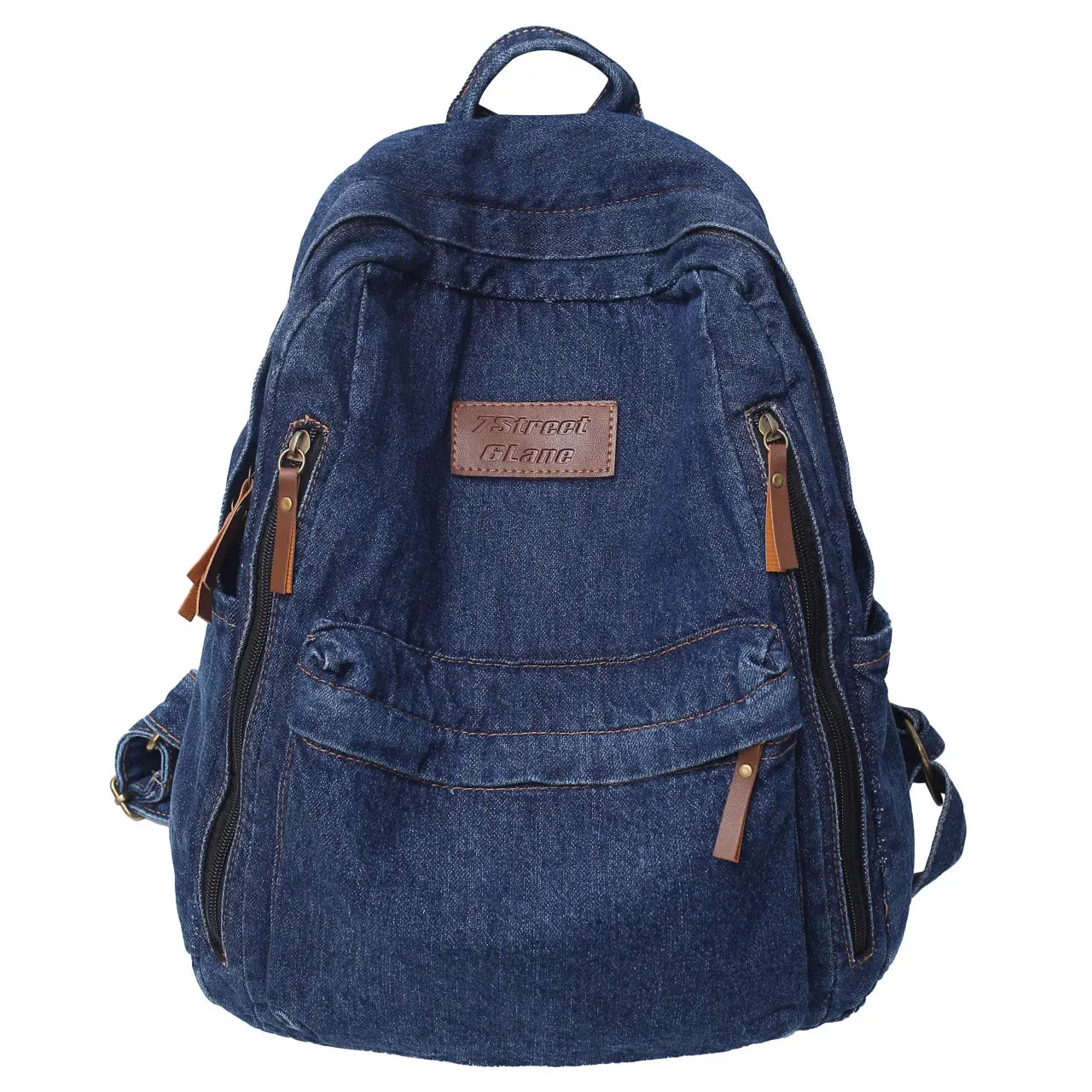UAKISS  -  Denim Fashion Backpacks for School Trend Student Jeans Bag Multi Pockets Large Capacity Rucksack Mochila De Escola Feminina 2023