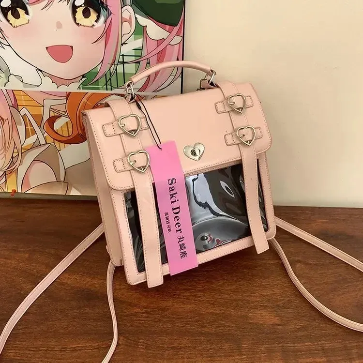 Uakiss JK Uniform Backpacks Women Y2K Subculture PU Satchels Aesthetic Designer Mochilas Para Mujer Daily Students Ita Bag Female