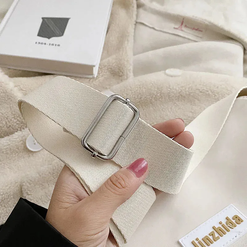 UAKISS  - Simple School Student Shoulder Bag Nylon Handbags Solid Color Leisure Large Capacity Messenger Bag Male Female Tote Bag Satchels