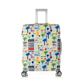 Verage 28In-30In Luggage Cover - Busy Street