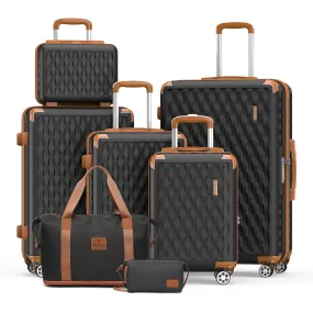 Weaving Pattern 5 Pieces Set Luggage Travel Suitcase TR002 New