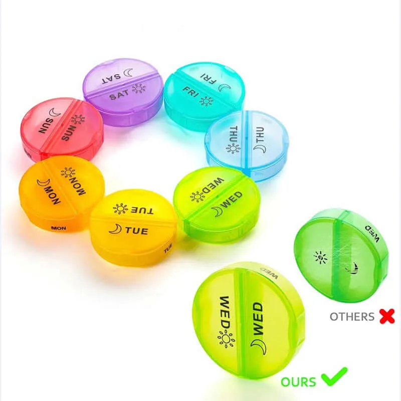 Weekly Pill Organizer – Waterproof, Portable & Travel Case