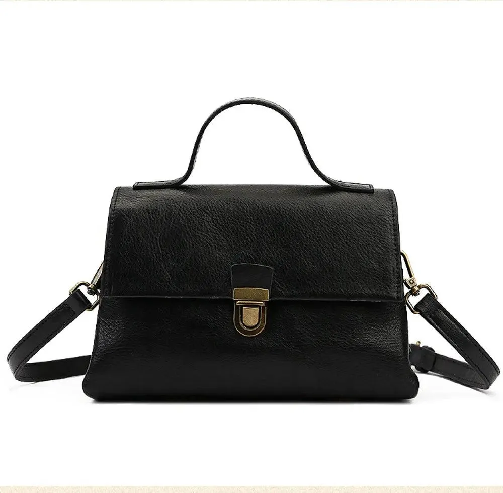 Women Satchel Shoulder Bag Vintage Top Handle Bag