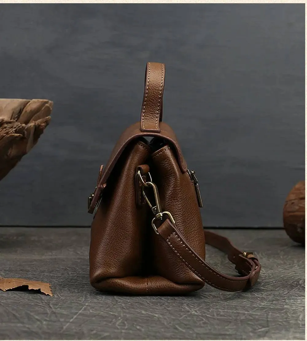 Women Satchel Shoulder Bag Vintage Top Handle Bag