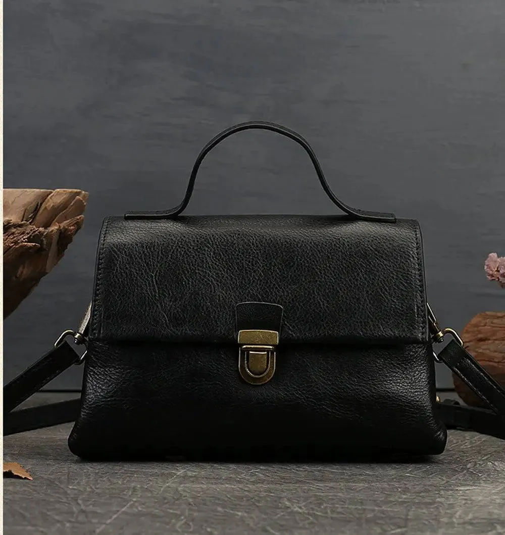 Women Satchel Shoulder Bag Vintage Top Handle Bag