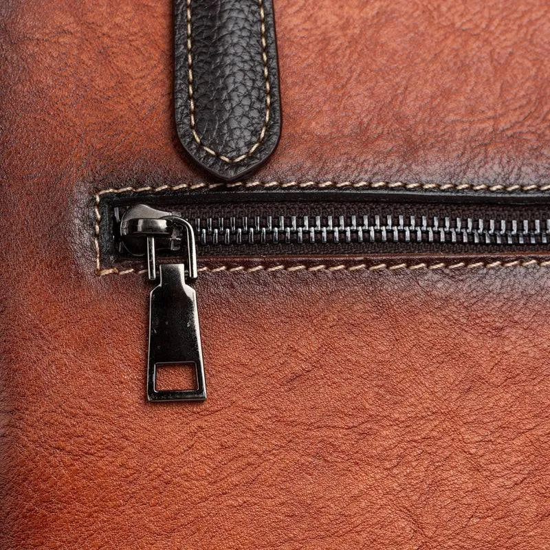 Womens shopper large vintage-leather tote